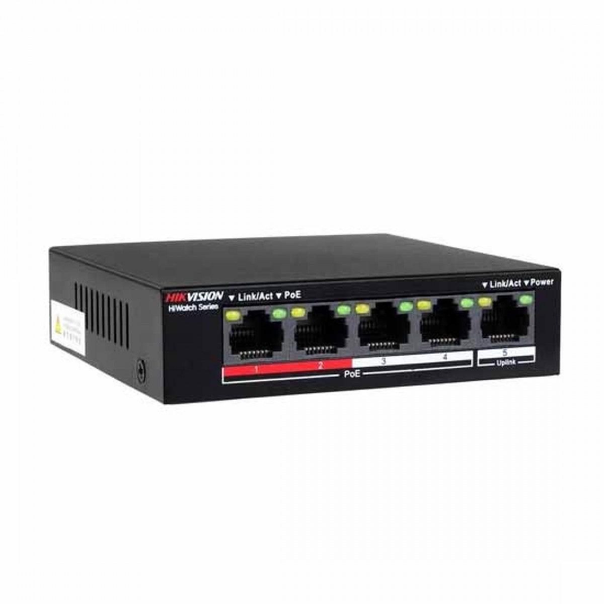 Hikvision Hiwatch series Switch di rete Lan  4  Porte POE + 1 Porta 10/100MBPS 1 GBPS HWS-0105P-35