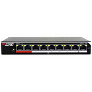 HIKVISION HIWATCH SERIES SWITCH DI RETE 8 PORTE POE + 1 PORTA 10/100MBPS 1.8GBPS