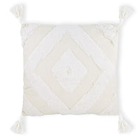 Cuscino con figure geometriche 4 nappe bianco 45x45 Prism