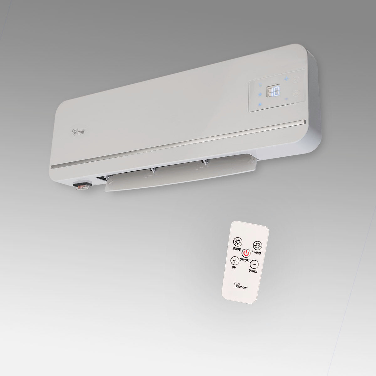 Termoventilatore Caldobagno da Parete Wi-Fi 2000W 56x22x12 cm con Resistenza Ceramica PTC Bimar HP131