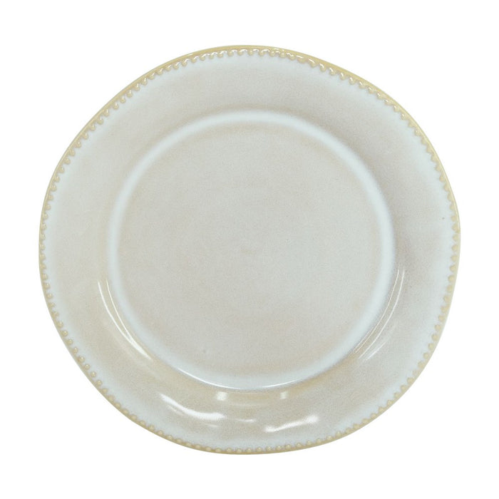 Set di 18 piatti in ceramica Rita rifiniti a mano beige