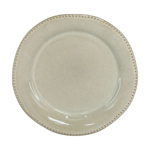 Set di 18 piatti in ceramica Rita rifiniti a mano khaki