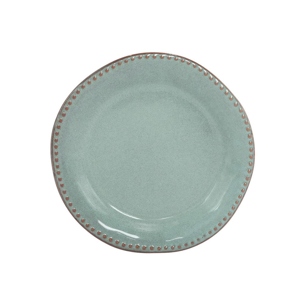 Set di 18 piatti in ceramica Rita rifiniti a mano blu