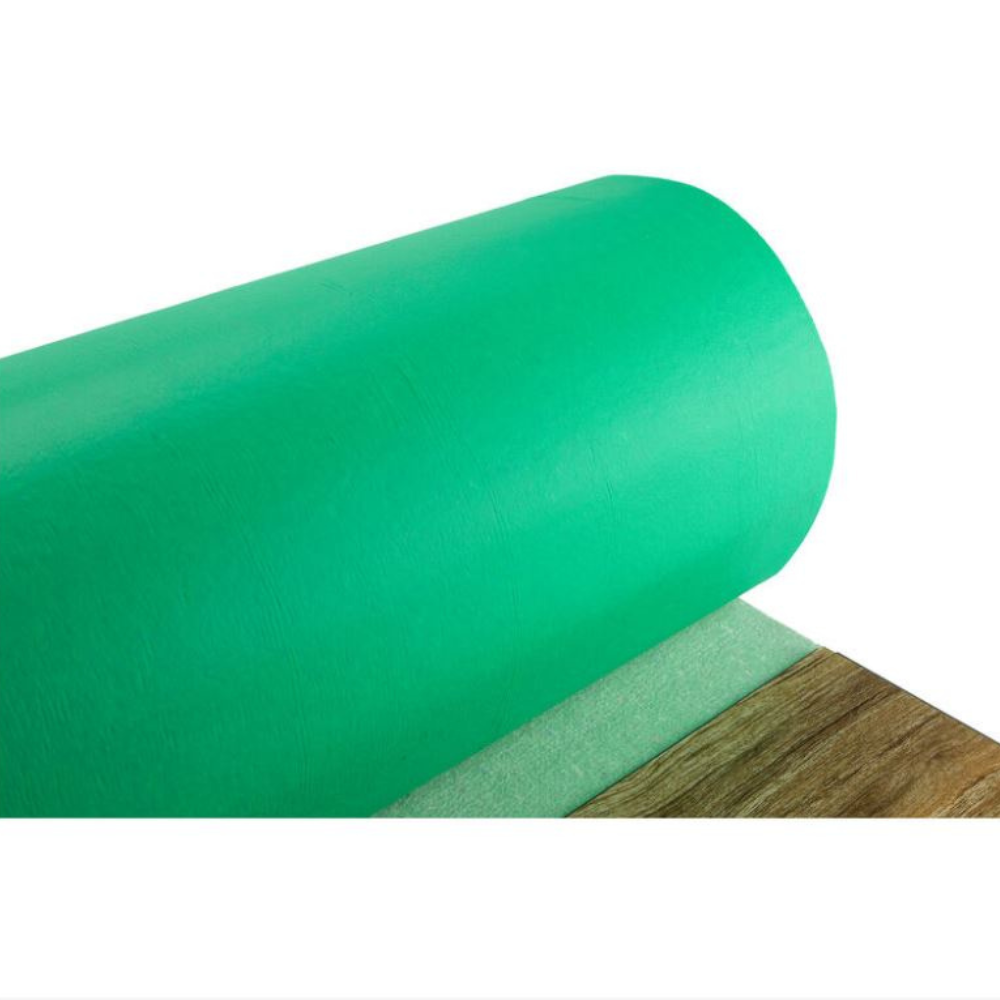 Sottopavimento isolante verde in polietilene espanso per sottofondo laminato (rotolo da 1x50 m)