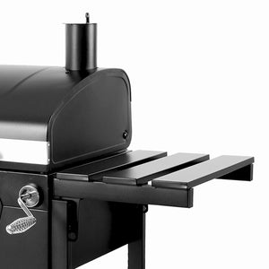 Barbecue a Carbone Carbonella 115x107x66 cm con Ripiani Laterali Friend Nero