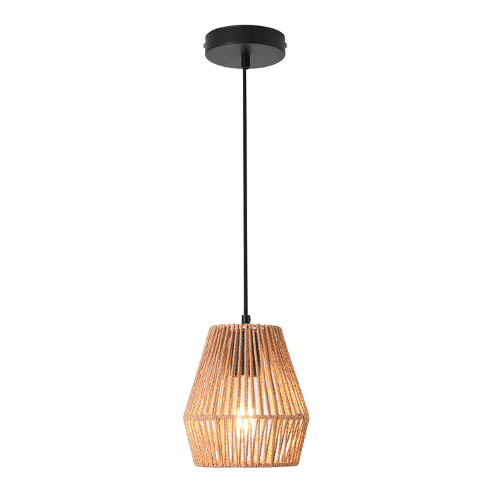 Lampada a Sospensione Liverpool con Paralume Fatto con Corda - Beige lux.pro