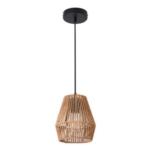 Lampada a Sospensione Liverpool con Paralume Fatto con Corda - Beige lux.pro