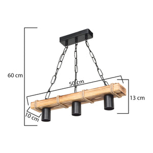 Lampada a Sospensione 'Hemel' con 3 Portalampadine lux.pro