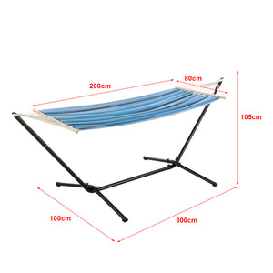 Amaca da Giardino/Terrazza con Supporto di Base in Acciaio - Superficie di Riposo 200 x 80 cm - Supporto fino a 120 kg -