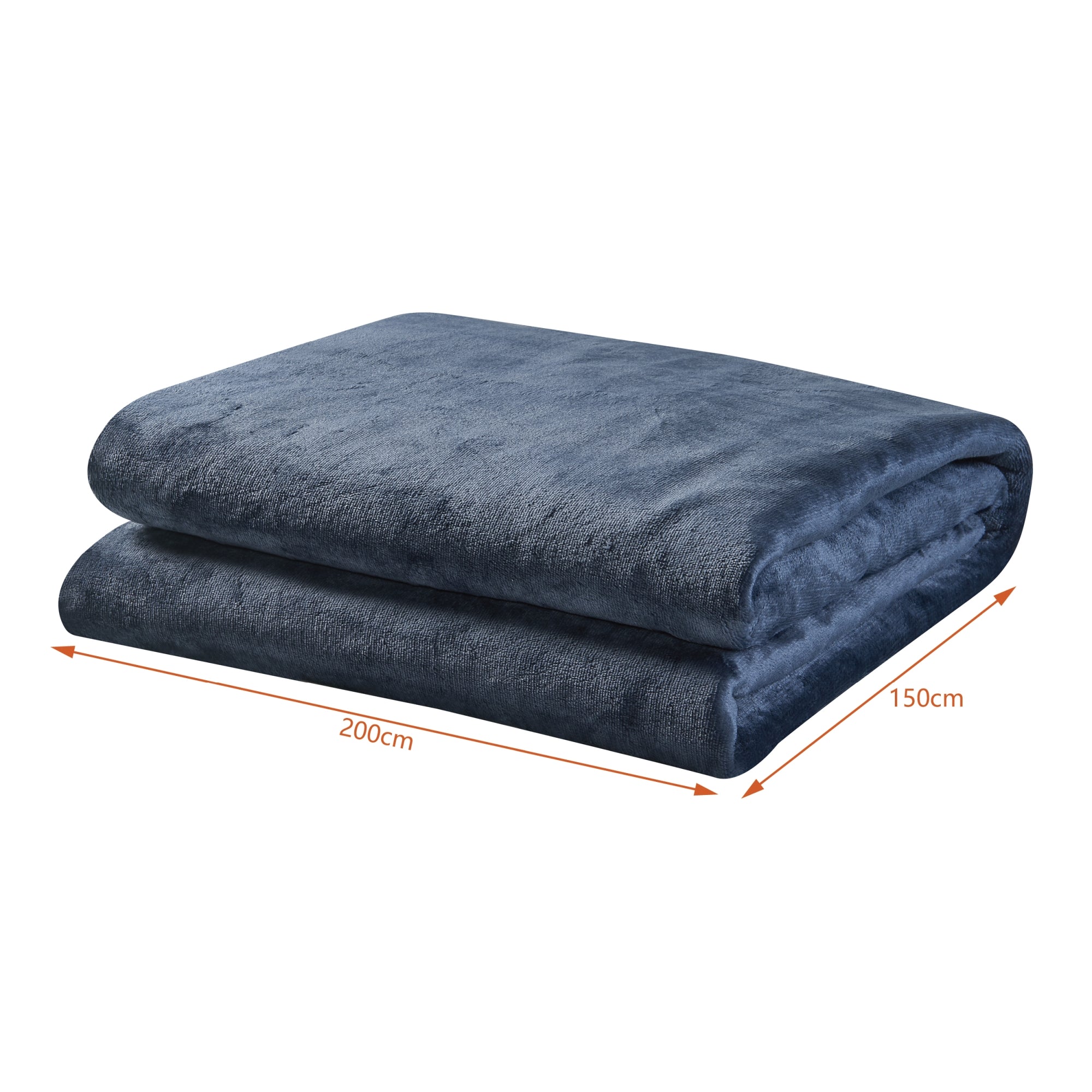 Coperta Riscaldante Archi Termocoperta Elettrica 200 x 150 cm Blu Scuro [en.casa]