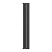 Termosifone Nore ad Acqua Calda Pannello Singolo con Elementi Piatti 160 x 30 cm - Nero [neu.haus]