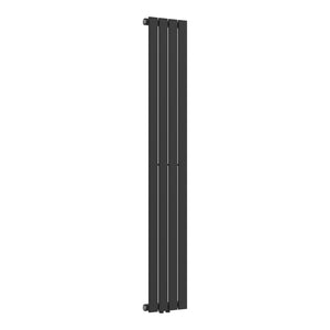 Termosifone Nore ad Acqua Calda Pannello Singolo con Elementi Piatti 160 x 30 cm - Nero [neu.haus]