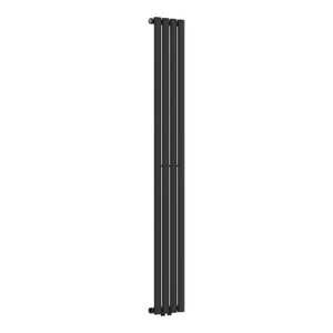 Termosifone Nore ad Acqua Calda Pannello Singolo con Elementi Tubolari 160 x 24 cm Nero [neu.haus]