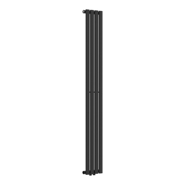 Termosifone Nore ad Acqua Calda Pannello Singolo con Elementi Tubolari 160 x 24 cm Nero [neu.haus]