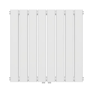 Termosifone Nore ad Acqua Calda Pannello Doppio con Elementi Piatti 60 x 60 cm Bianco [neu.haus]