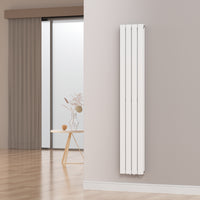 Termosifone Nore ad Acqua Calda Pannello Doppio con Elementi Piatti 180 x 30 cm Bianco [neu.haus]