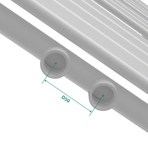 Scalda Asciugamani da Parete Voss ad Acqua Calda 120 x 60 cm Bianco [neu.haus]