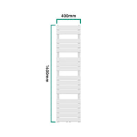 Scalda Asciugamani da Parete Voss ad Acqua Calda 160 x 40 cm Bianco [neu.haus]