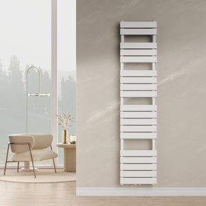 Scalda Asciugamani da Parete Voss ad Acqua Calda 180 x 40 cm Bianco [neu.haus]