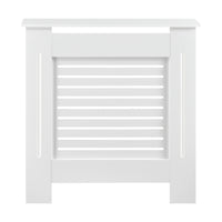 [en.casa] Copritermosifone in MDF Copertura per il Termosifone Protezione Radiatore (LuxLaxA) 112x19x82 cm  Bianco