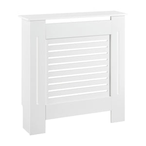 [en.casa] Copritermosifone in MDF Copertura per il Termosifone Protezione Radiatore (LuxLaxA) 112x19x82 cm  Bianco