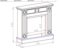 Camino Elettrico da Pavimento 73x77x21 cm Effetto Fiamma 1100W Focus & Dionis