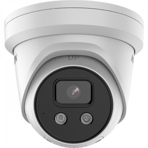 Hikvision DS-2CD2346G2-ISU/SL Telecamera Dome IP Turret DarkFighter  di sorveglianza da 4 Megapixel Acusense con Audio/Allarme/Strobo 2.8mm