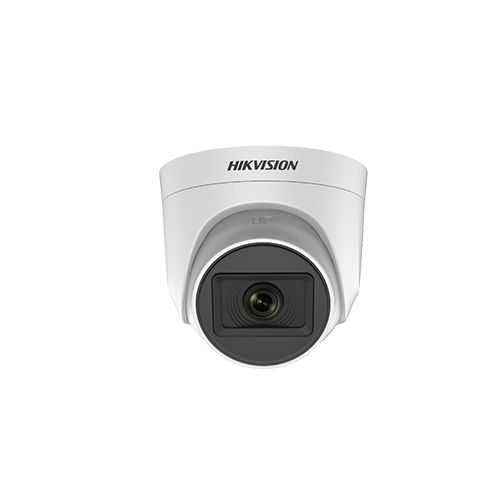 Hikvision DS-2CE76H0T-ITPF C  Telecamera Turret dome camera 5 mpx con audio 2,8 mm Ir 20m 4 in 1