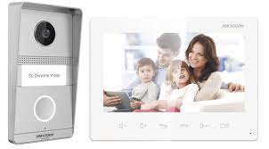 Hikvision DS-KIS101-P Kit Videocitofono Monofamiliare Intercom Analogico 2 Fili 2 Megapixel