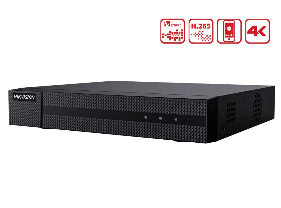 Hikvision HiWatch HWN-4108MH NVR 8 Canali 4K HD 8CH@8Mpx H.265+ 80Mbps P2P ONVIF