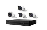 Hikvision Hiwatch HWK-T4144BH-MM Kit Videosorveglianza Telecamere Bullet 4 Canali 4 Mpx 1 Tb Cloud