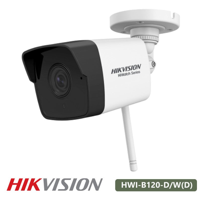 Hikvision Hiwatch series Telecamera bullet IP WiFi hd 1080p 2Mpx 2.8mm h.265 audio slot sd IP66