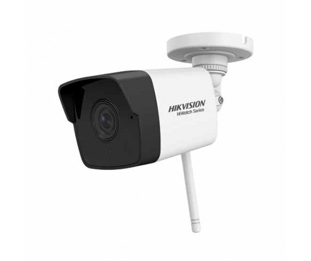 Hikvision Hiwatch series Telecamera bullet IP WiFi hd 1080p 2Mpx 2.8mm h.265 audio slot sd IP66