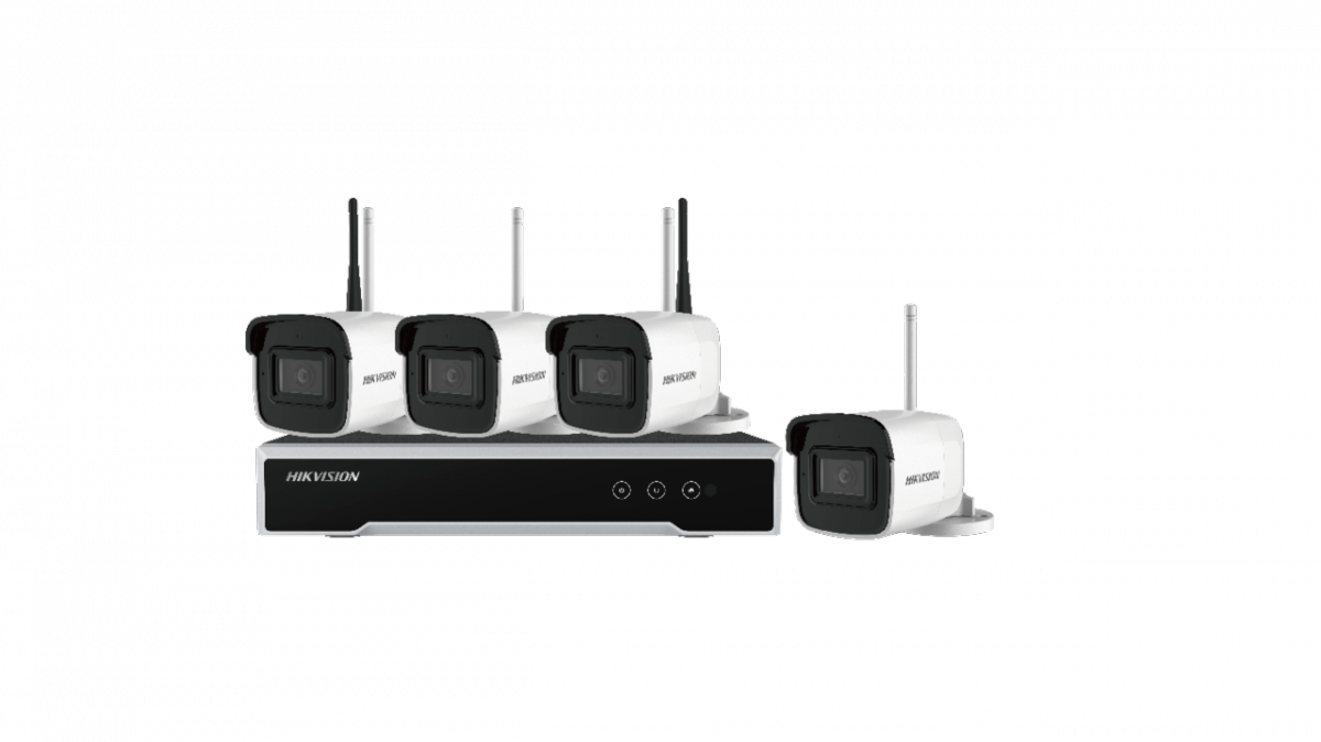 Hikvision  NK44W0H-1T(WD) Kit Telecamere di sorveglianza 4 Mpx 4 Canali wireless Senza Fili P2P Cloud