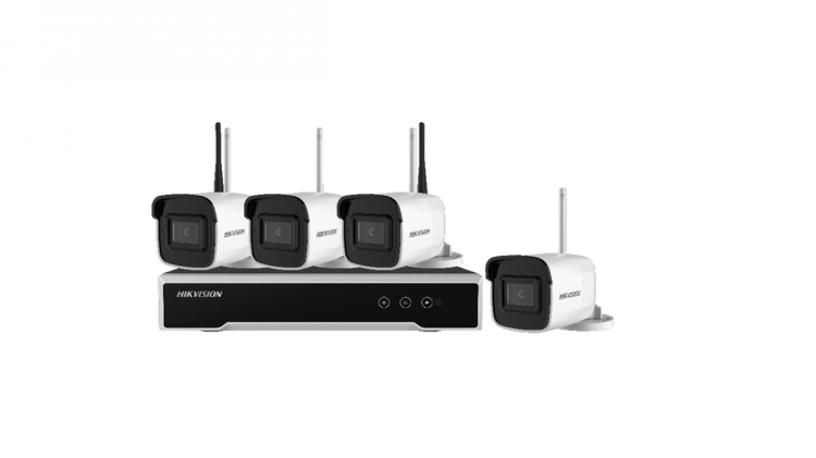 Hikvision  NK44W0H-1T(WD) Kit Telecamere di sorveglianza 4 Mpx 4 Canali wireless Senza Fili P2P Cloud