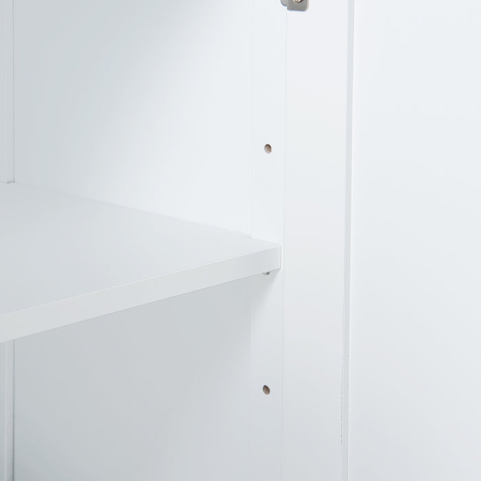 Mobile a Colonna Karlsà¸y per Bagno 161 x 35 x 32 cm Bianco [en.casa]