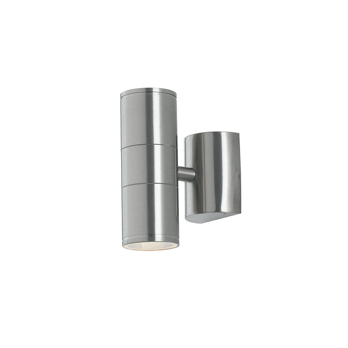 Applique da esterno JUMP in alluminio acciaio inox con luce biemissione