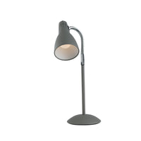 Lampada da tavolo LOGIKO in metallo grigio con diffusore orientabile