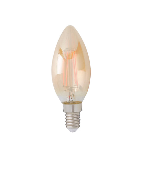 Lampadina LED E14 in vetro ambrato 4W 2500K (luce calda)