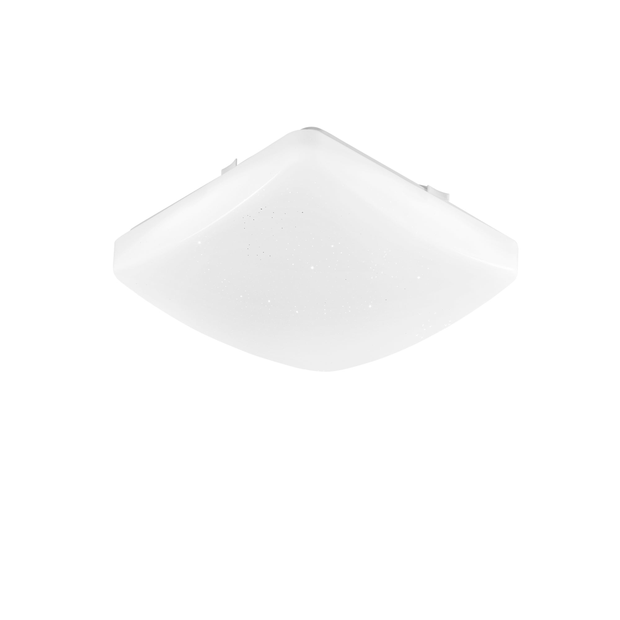 Plafoniera LED MOON quadrata bianca 18W con CCT e telecomando IP44 27 cm.