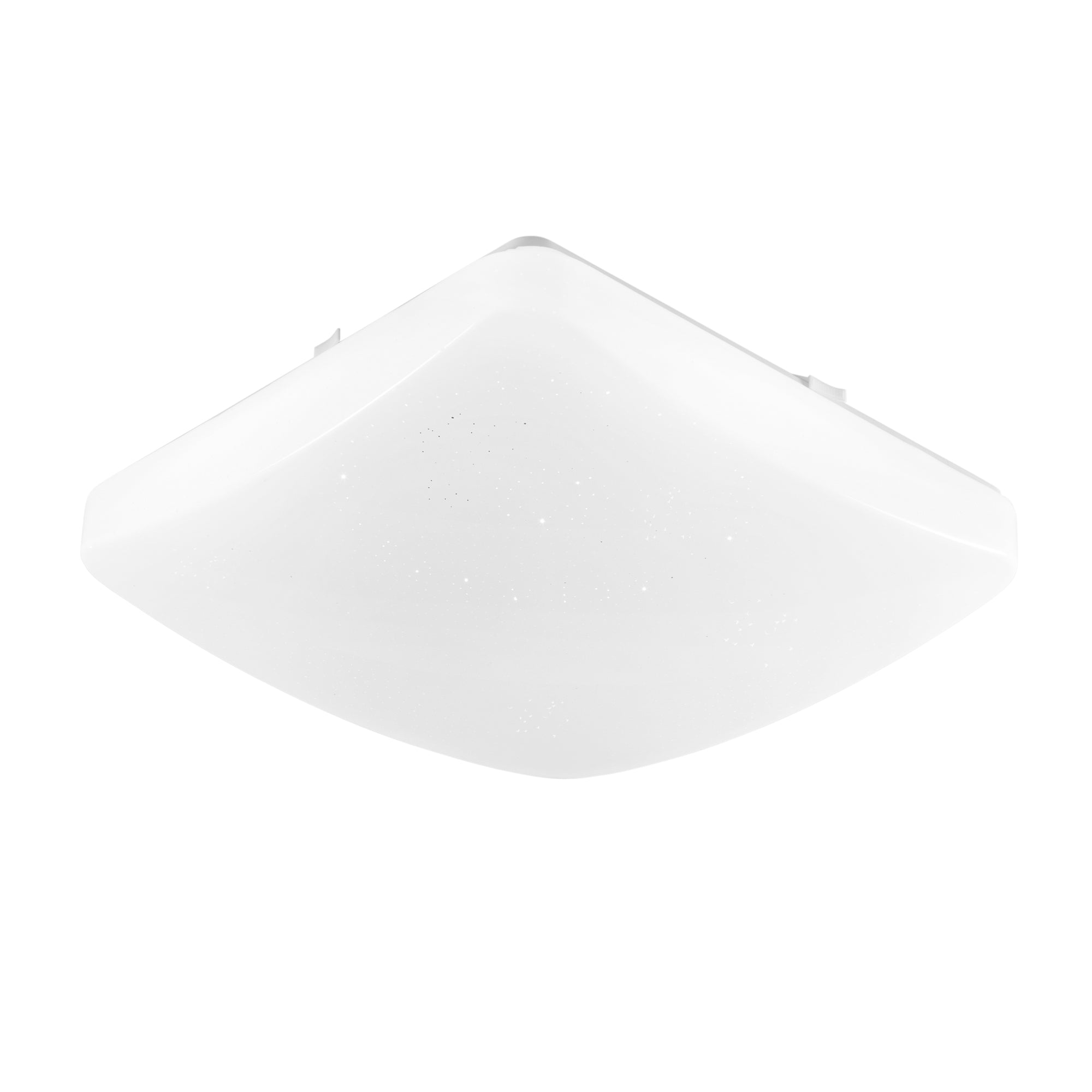 Plafoniera LED MOON quadrata bianca 24W con CCT e telecomando IP44 38 cm.