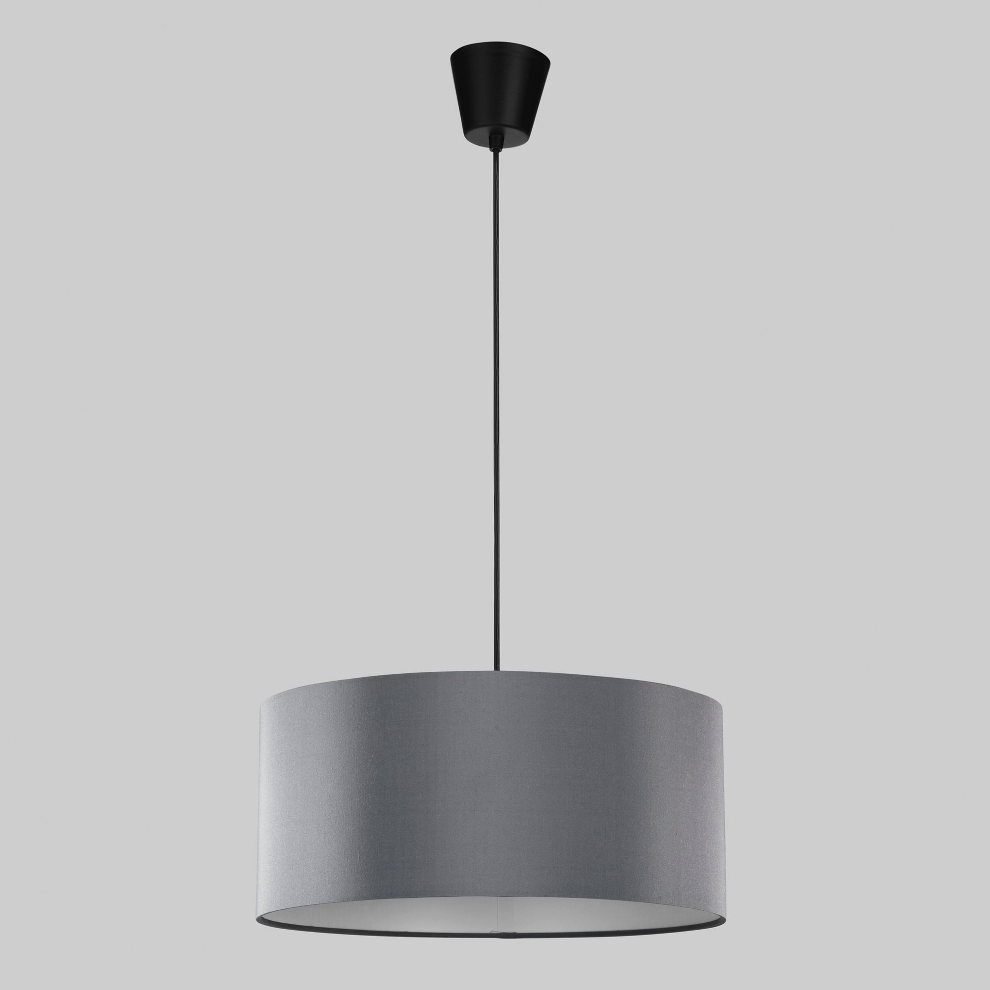 Paralume MAX grigio in tessuto adatto a lampadine E27/E14