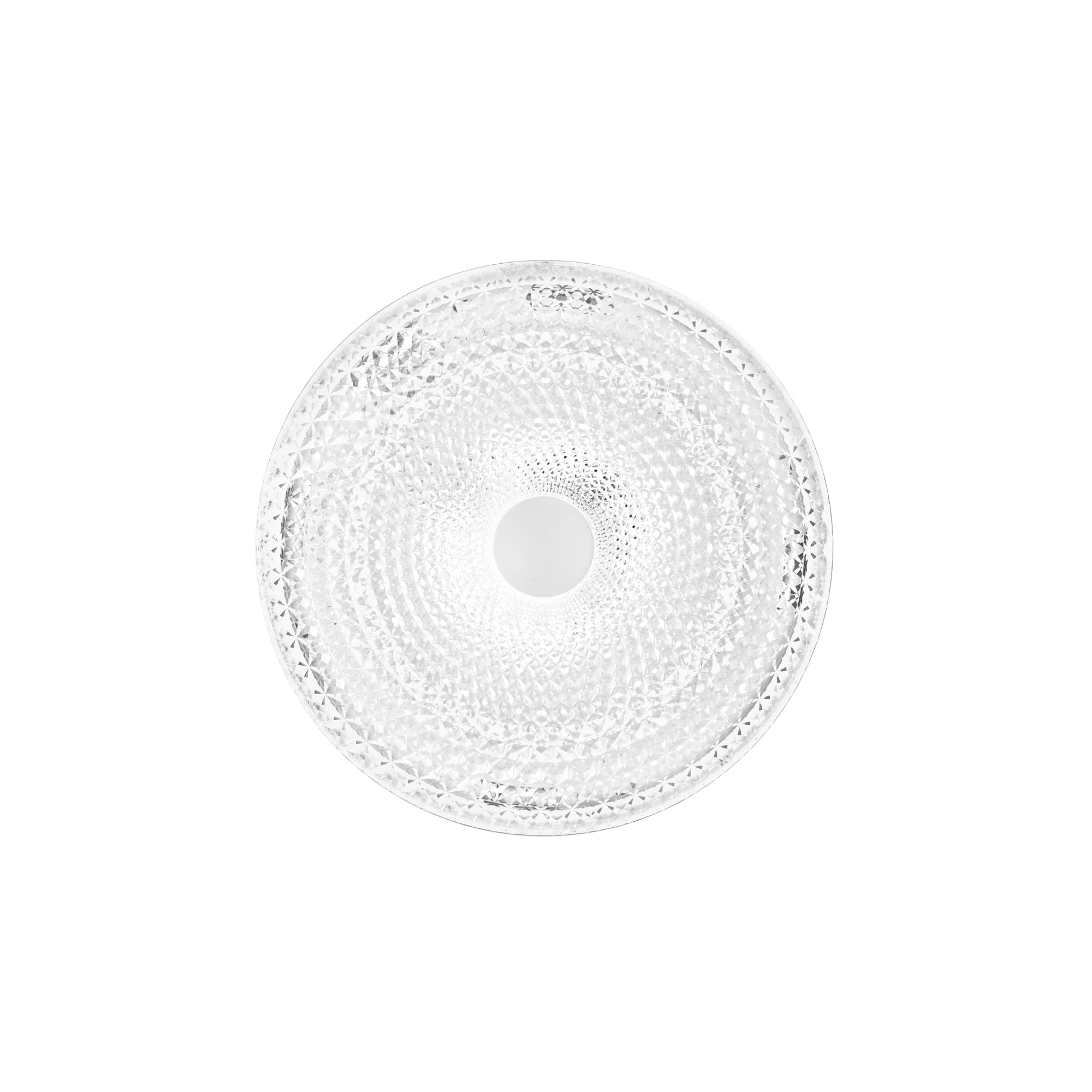 Plafoniera LED UNIKA bianca effetto diamantato con CCT, Wi-Fi e telecomando incluso 50 cm.