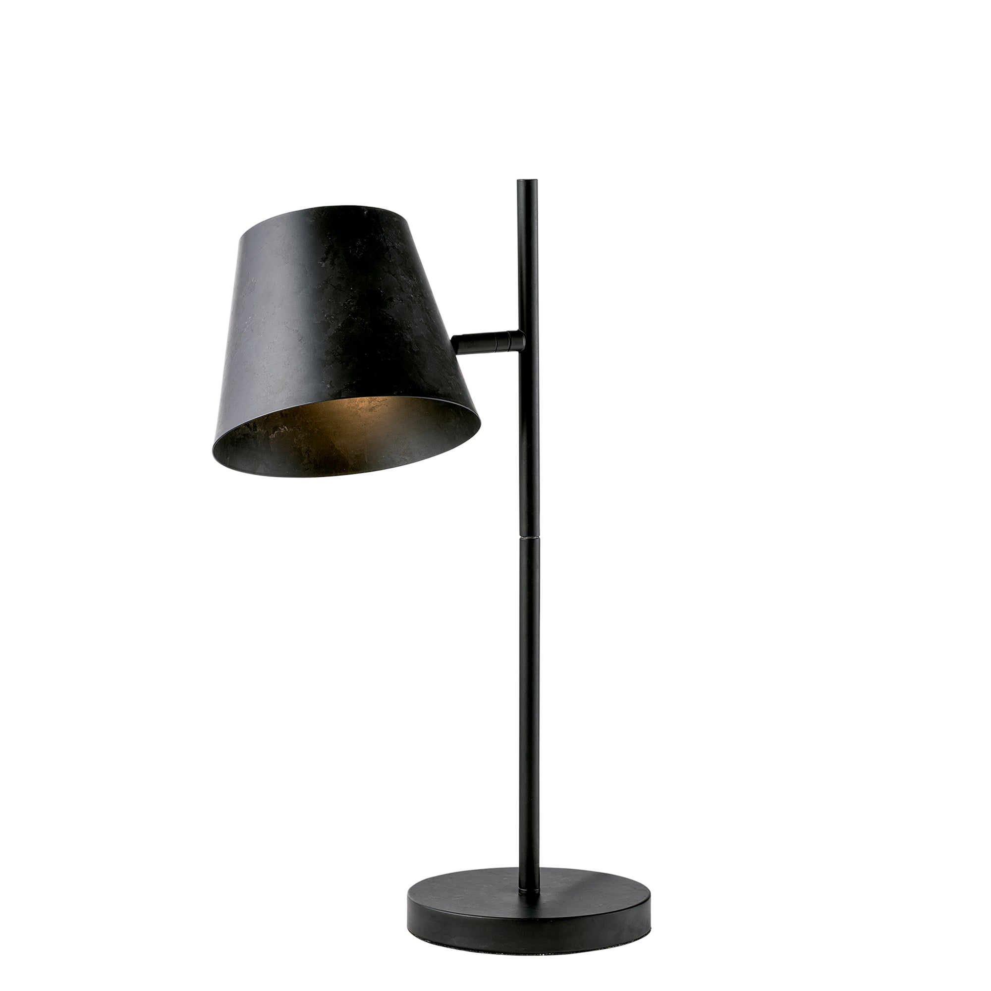 Lampada da tavolo COLT in metallo grigio invecchiato