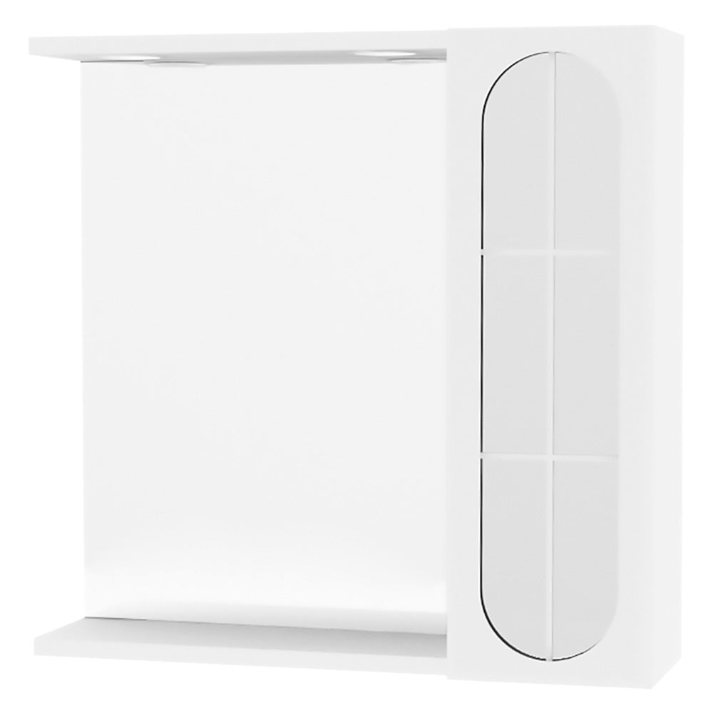 SPECCHIERA DA BAGNO PENSILE SINGOLO 'INA' cm 57 x 16 x h.57 - laccato bianco SAVINIDUE