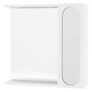 SPECCHIERA DA BAGNO PENSILE SINGOLO 'INA' cm 57 x 16 x h.57 - laccato bianco SAVINIDUE