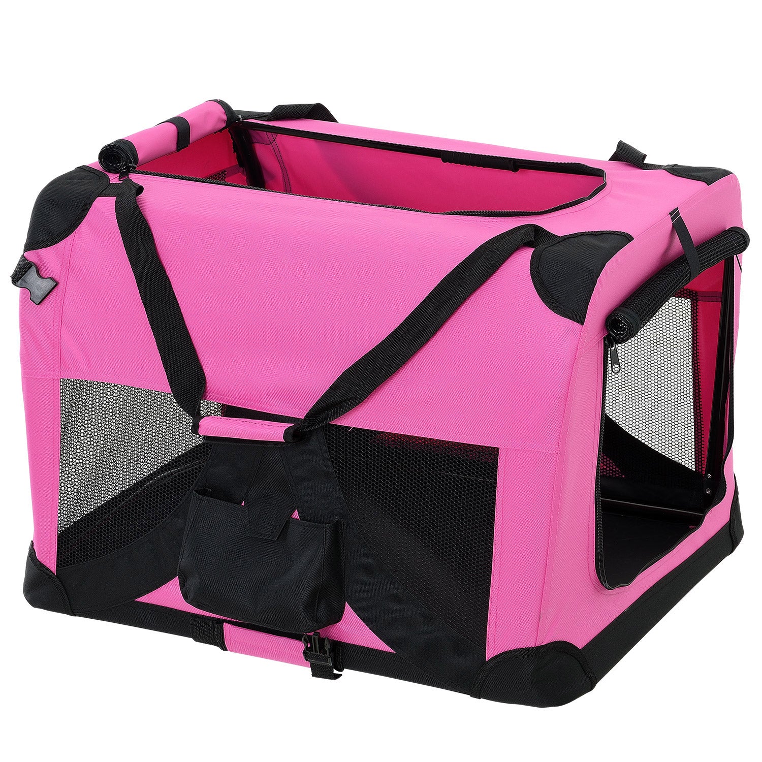 Borsa di Trasporto Pieghevole per Cani e Gatti Cuccia Small - Rosa pro.tec