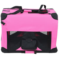 Borsa di Trasporto Pieghevole per Cani e Gatti Cuccia Small - Rosa pro.tec