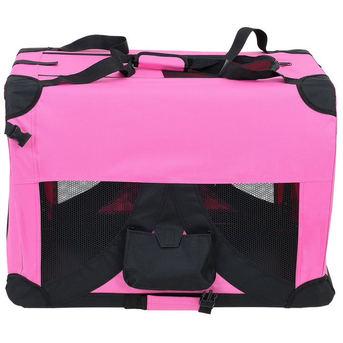 Borsa di Trasporto Pieghevole per Cani e Gatti Cuccia Small - Rosa pro.tec