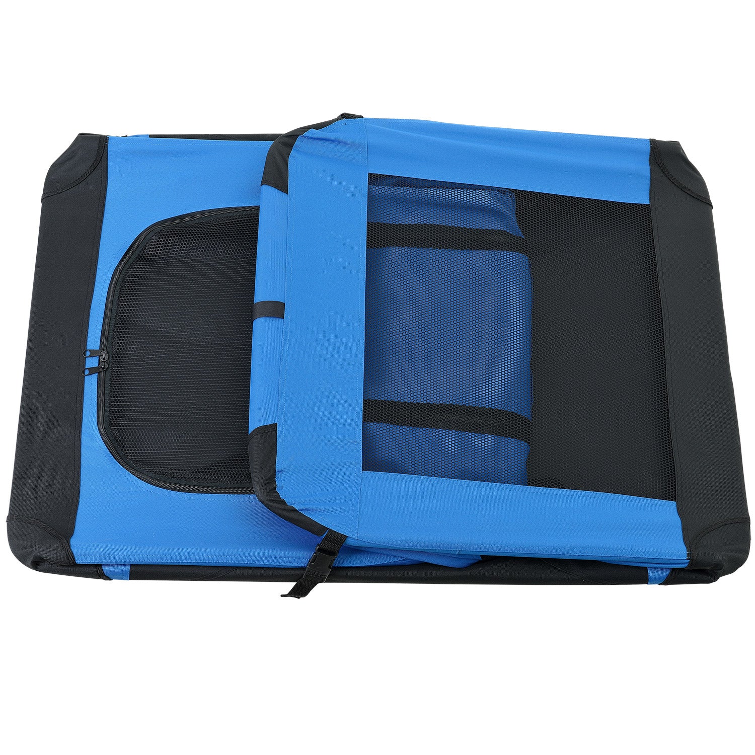 Borsa di Trasporto Pieghevole per Cani e Gatti Cuccia Medium - Blu reale pro.tec